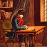 Voltaire assis à sa table de travail Voltaire assis à sa table de travail